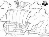 Blippi Coloring Pages Pirate Ship Kids sketch template
