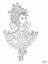 Fancy Colorear Supercoloring Ballerina Wonder Curtseying Party sketch template