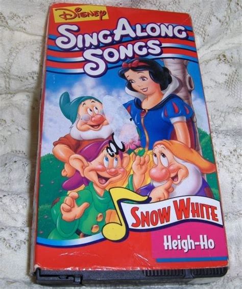 Disney Sing Along Songs Snow White Heigh Ho Vhs Video Tape Rare Vol 1