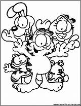 Garfield Coloring Pages Printable Friends Odie Copy Kids Avery Sheets Print Leatherface Cartoon Colouring Color Scooby Printables Getcolorings Getdrawings Fun sketch template