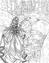 Coloring Pages Forest Fantasy Enchanted Adult Printable Drawing Colouring Book Fairy Magical Renaissance Final Amazon Selina Easy Print Fenech Sheets sketch template