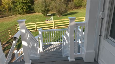 Here Is Our Vinyl Decking And Colonial Railing We Offer This At