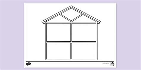 rooms   house colouring page colouring sheets twinkl