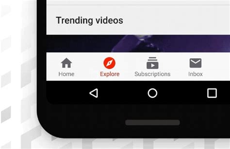 youtube app swaps trending tab for explore on mobile