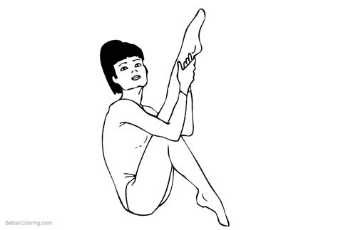 female gymnastics coloring pages  printable coloring pages