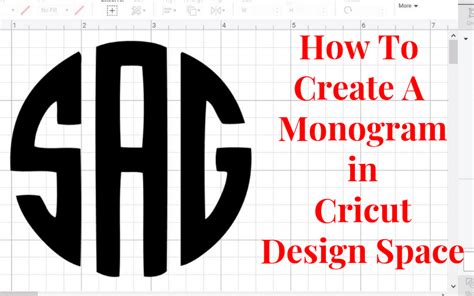 monogram  cricut design space tastefully frugal