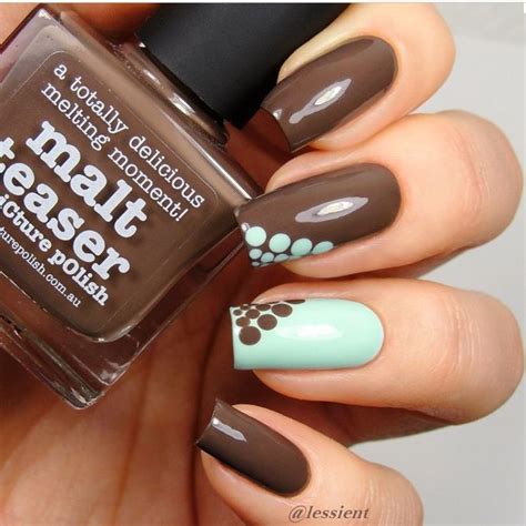 picture polish malt teaser honeydew mint chocolate nails