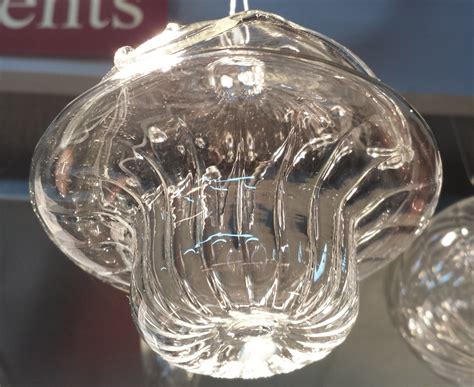 Clear Glass Cupcake Ornament Hand Blown And By Jgglassproductions