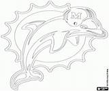 Dolphins Miami Coloring Pages Logo Nfl Printable Football Team Logos Afc Dolphin Emblem Popular Dessin Silhouette American Choose Board Library sketch template