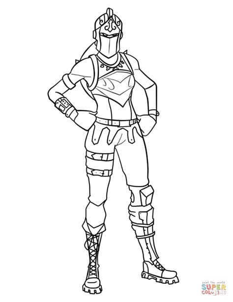 fortnite red knight coloring page  printable coloring pages