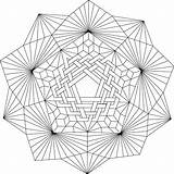 Coloring Mandala Geometric Pages Edge Maze Print Comments sketch template