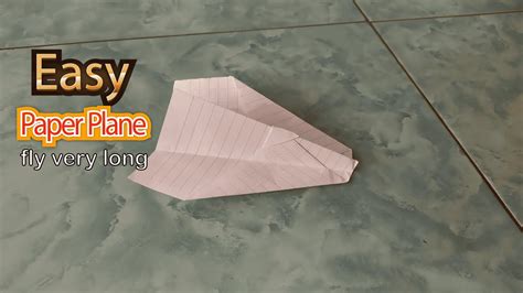 How To Make Simple And Easy Paper Plane Cara Membuat Pesawat Kertas