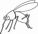 Mosquito Coloring Pages Printable Kids sketch template