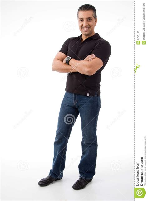 standing man  crossed arms royalty  stock image image