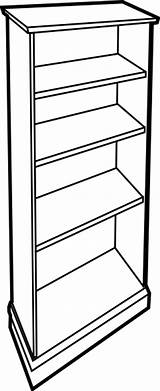 Clipart Empty Bookshelf Bookcase Cupboard Clip Shelf Cliparts Library Downloads Book Outline Clker Vector Large Codes Insertion sketch template