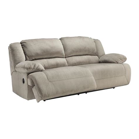 ashley furniture toletta granite  seat reclining sofa