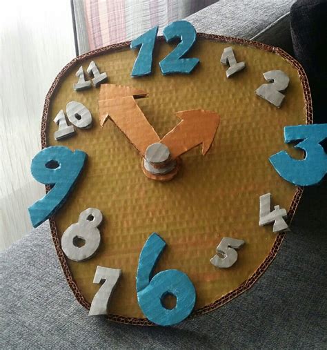 cardboard clock cardboard crafts crafts  object