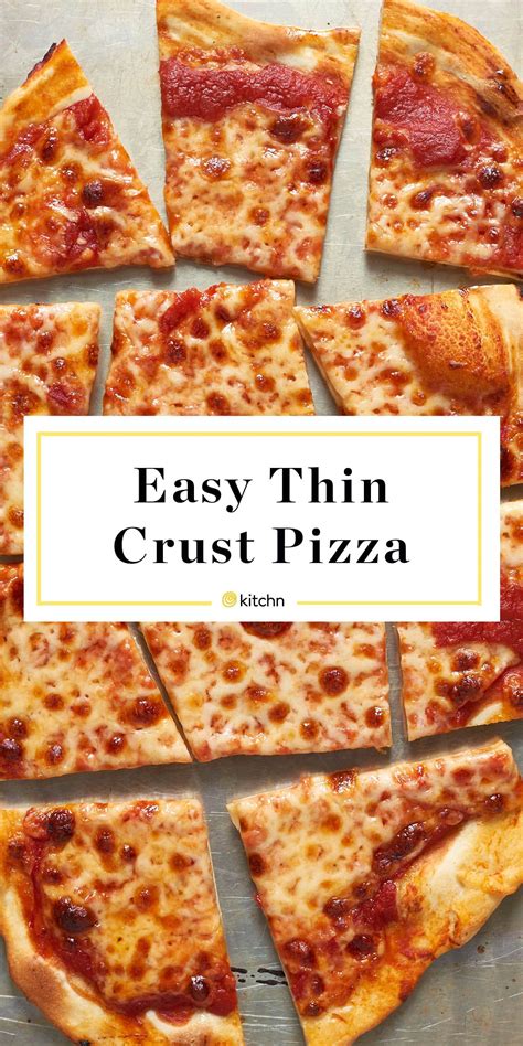 homemade thin crust pizza recipe kitchn