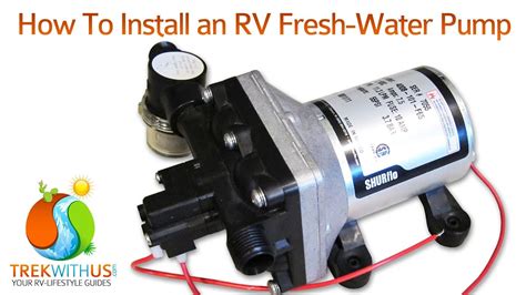 install  shurflo fresh water pump rv diy youtube