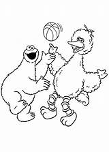 Basketball Cookie Monster Coloring Pages Play sketch template