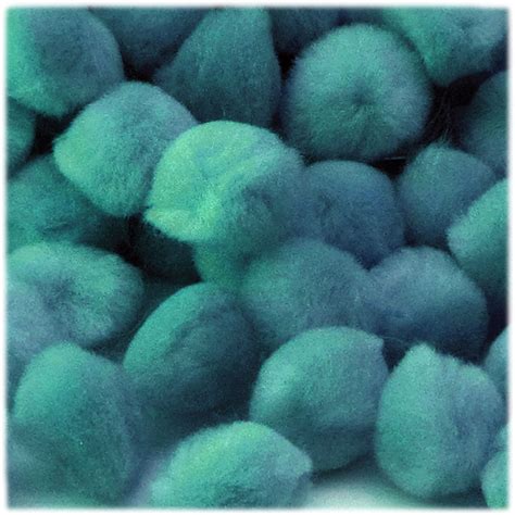 acrylic pom pom mm  pc turquoise blue crafts outlet