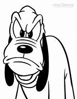Pluto Coloring Pages Cartoon Mickey Mouse Drawing Angry Kids Printable Cool2bkids Disney Dog Goofy Kid Visit Getdrawings Paintingvalley Comments sketch template