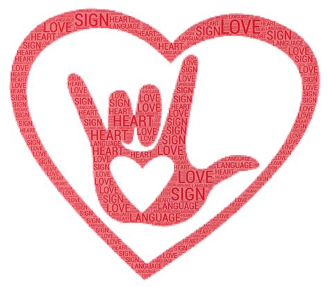 love sign language wordartcom
