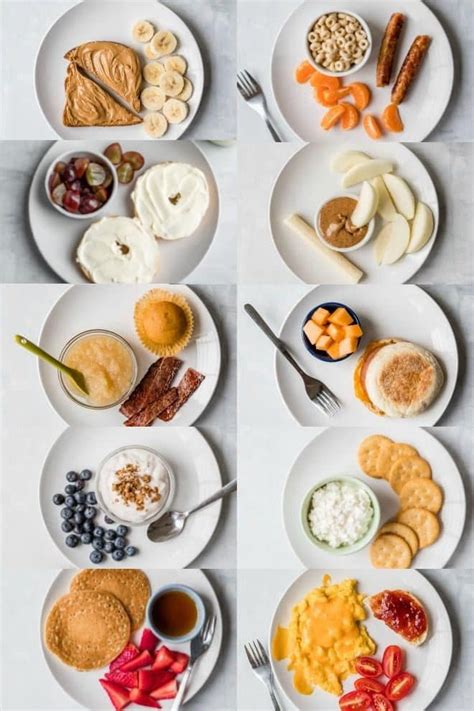 toddler breakfast ideas  inspire  busy mornings mix  match
