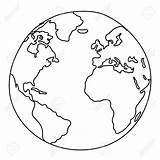 Globe Globus Erde Malvorlagen sketch template