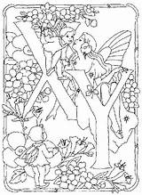 Coloring Pages Fairy Alphabet Coloringfolder Sheets sketch template