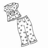 Pajamas Coloring Pages Sleepover Printable Sheet Pajama Cartoon Template Birthdayprintable sketch template