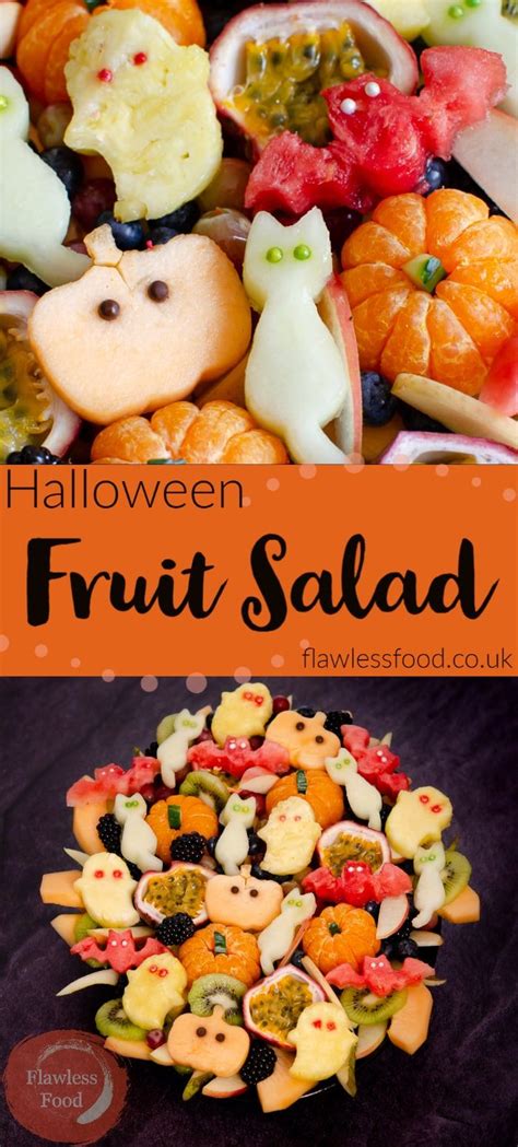 Halloween Fruit Salad Healthy Party Food Idea Recipe