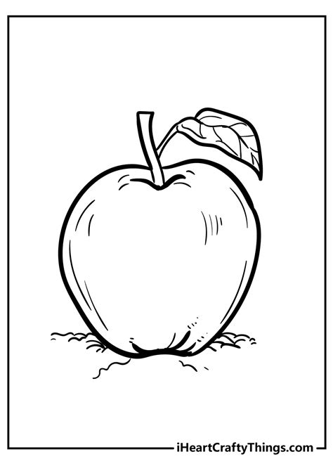 apple core coloring page farrellanela
