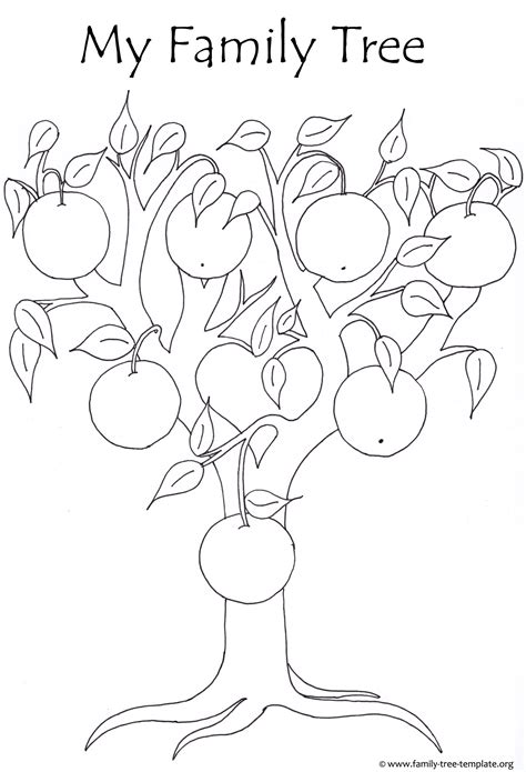 family tree coloring pages  kids coloring pages