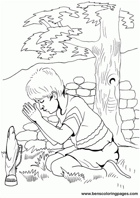 child praying coloring page coloring home