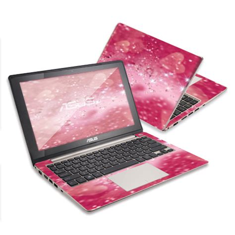 skin decal wrap  asus vivobook laptop  pink