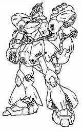 Sazabi Mecha sketch template