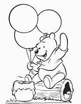 Pooh Winnie Coloring Pages sketch template