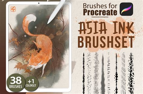 Procreate Asia Ink Brushes Unique Procreate Brushes ~ Creative Market
