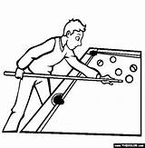 Billiard Coloring Drawing Pages Table Drawings Thecolor Sports Getdrawings sketch template