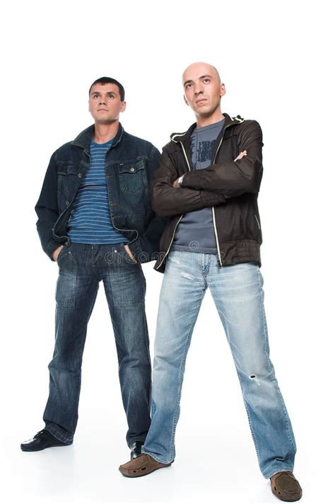 zwei personen stockfoto bild von kleidung blau getrennt