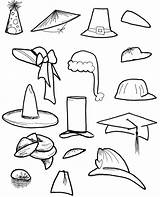 Hats Types Czapki Kolorowanki Dzieci Bestcoloringpagesforkids Druku sketch template