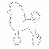 Poodle Coloring Pages Skirt Pattern Skirts Clipart Applique Dog French Kids Print Poodles Patterns Colouring Outline Clip Girl Template 50s sketch template