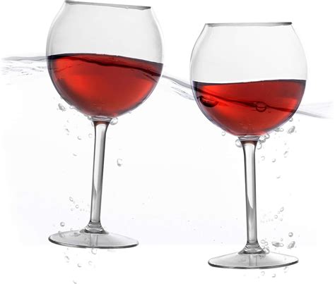 Floating Wine Glasses For Pool 18 Oz Set Of 2 Pool Wine Glasses