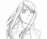 Winry Rockbell Face Fullmetal Alchemist Coloring Pages sketch template