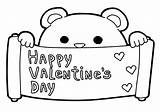 Valentines Happy Coloring Valentine Pages Printable Clipart Color Clip Kids Februar Colouring Cards Fastseoguru Bear Clipartbest Tumundografico Clipground Print Total sketch template