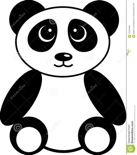 Royalty Free Cute Panda Cartoon Black And White Quotes About Love