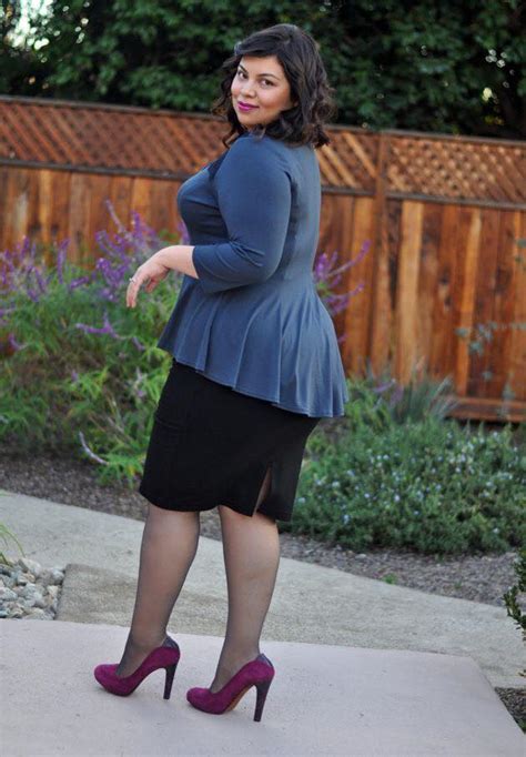 36 smart plus size peplum outfit ideas to hide those unwanted curves