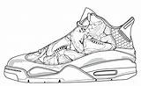 Kleurplaten Jordans Kleurplaat Yeezy Teken Volwassenen Uitprinten Scarpe Imprimer Tekenen Getcolorings 5th Downloaden sketch template