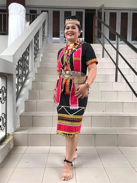 Baju Tradisional Bidayuh Perempuan Kuala Lumpurmalaysiafebruary